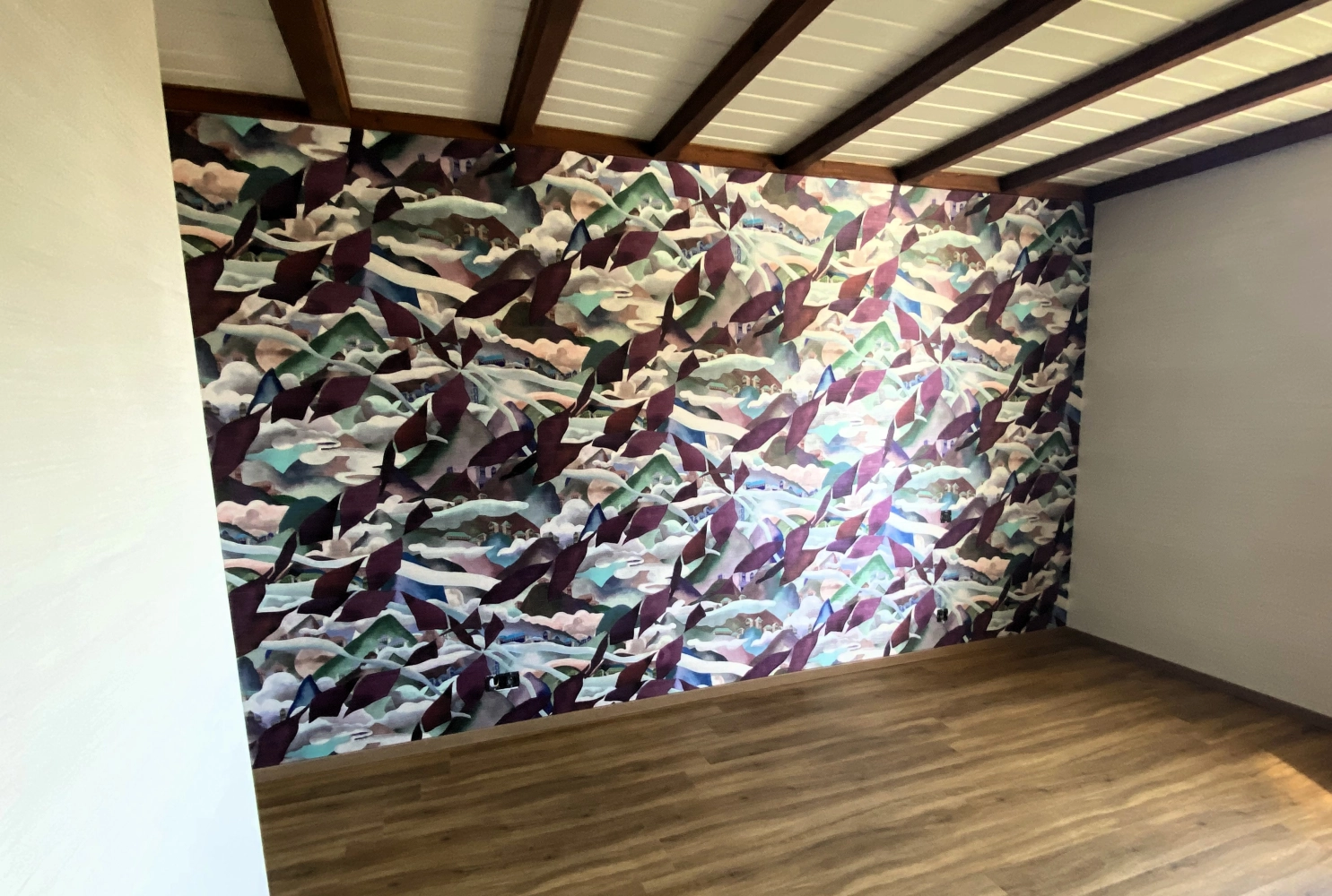 Pose de papier-peint de chez Arte International