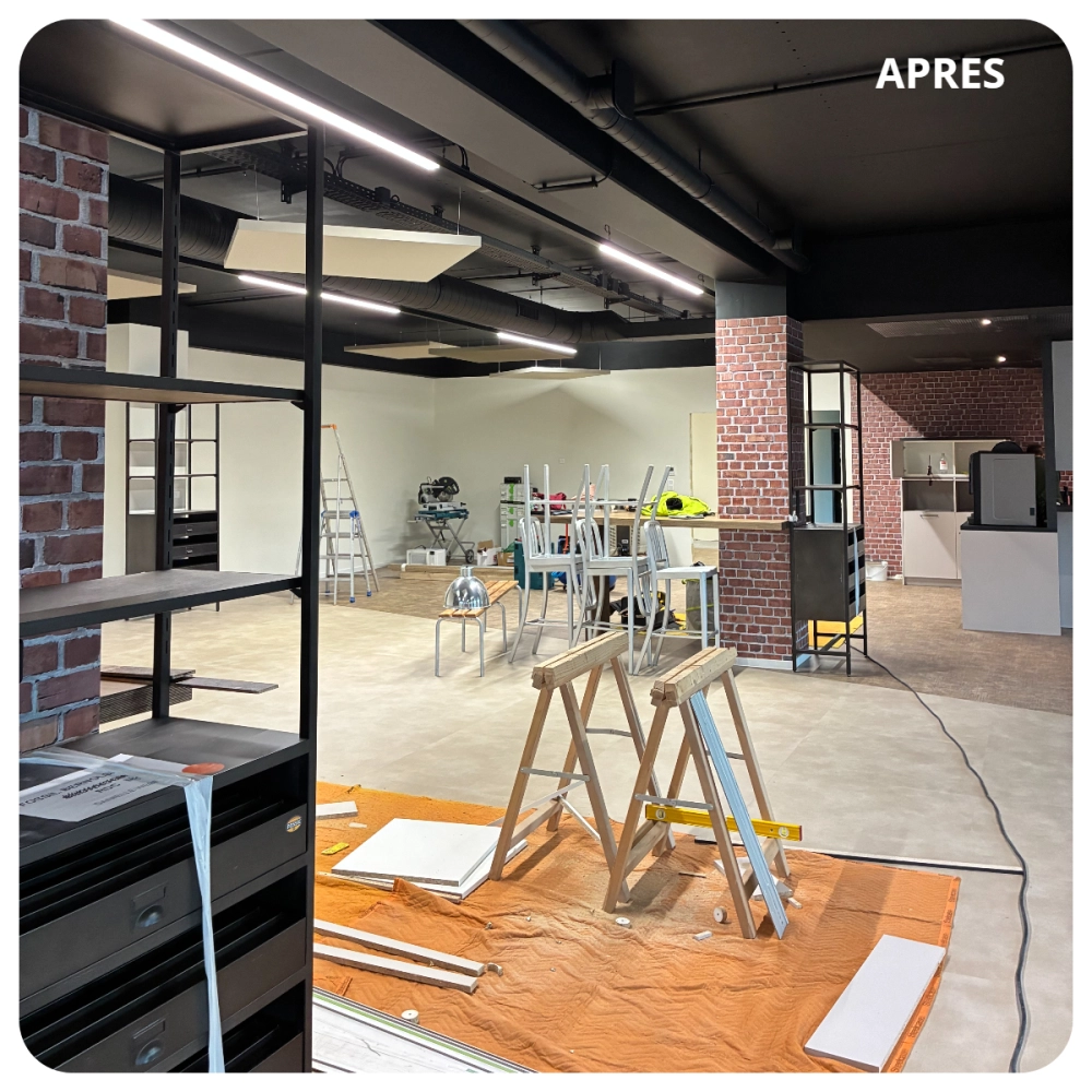 Transformation complète d’un hall commercial