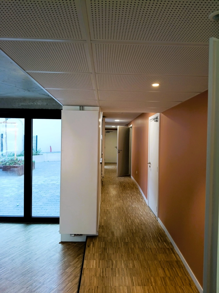 Peintures intérieures dans le cadre de la transformation des trois immeubles de l’espace Charrons-Pharmaciens de Bischwiller