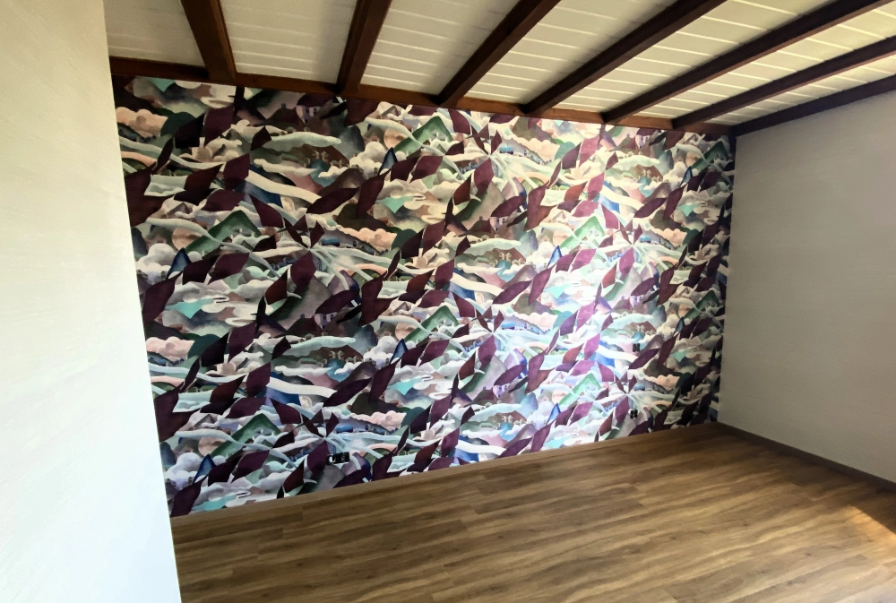 Pose de papier-peint de chez Arte International