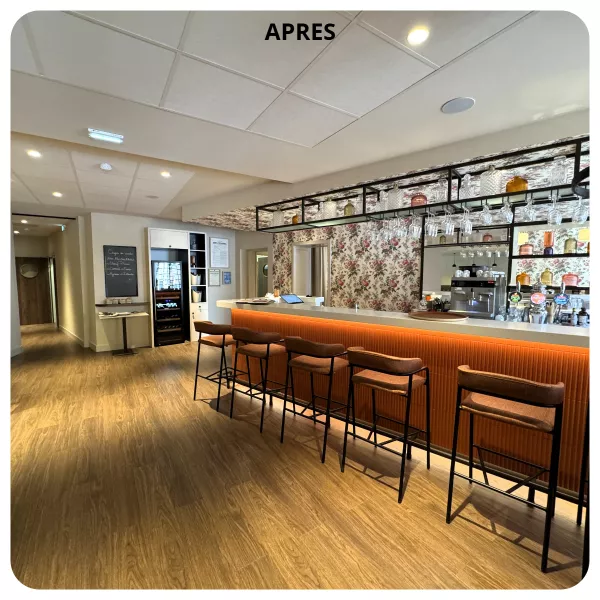 Avant / Après – Rénovation complète du restaurant Blüema à Mutzig